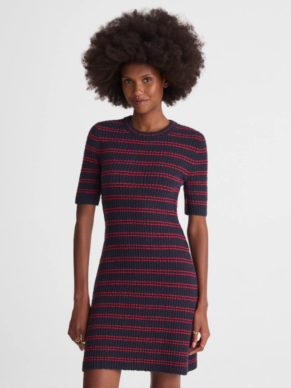 Madewell Ribbed A-Line Mini Dress NWT